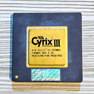 سی پی یو سرامیکی CPU VIA Cyrix III 550MHz Ceramic © Taiwan