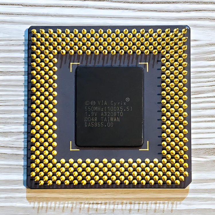 سی پی یو سرامیکی CPU VIA Cyrix III 550MHz Ceramic © Taiwan