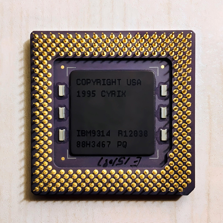 سی پی یو سرامیکی IBM 6x86 L PR200+ 150 MHz Goldcap © 1995