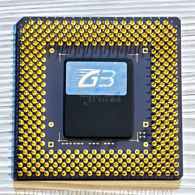 سی پی یو سرامیکی طلا CPU VIA C3 800 AMHz (133 x 6.0) © Taiwan