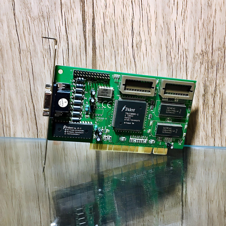 کارت گرافیک Trident 9680 1MB EDO PCI + Original CD Driver Trident © 1994