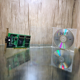 کارت گرافیک Trident 9680 1MB EDO PCI + Original CD Driver Trident © 1994