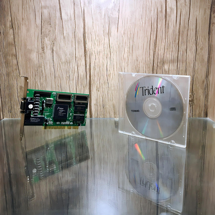 کارت گرافیک Trident 9680 1MB EDO PCI + Original CD Driver Trident © 1994