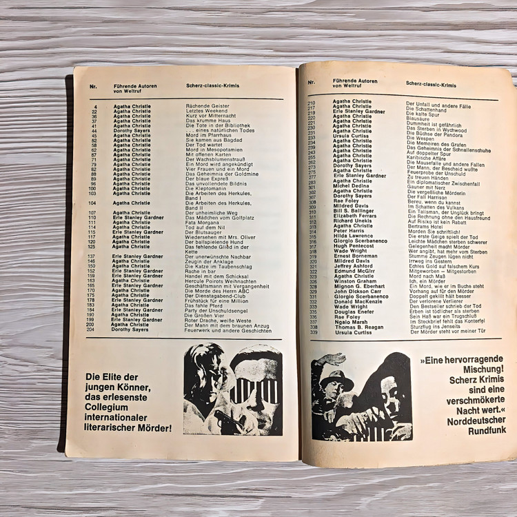کتاب خارجی آلمانی Hitchcocks Lieblings - Morde 4 © 1974